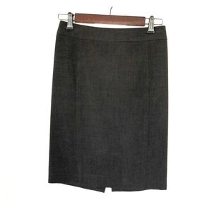 Size 0 LOFT gray pencil Skirt